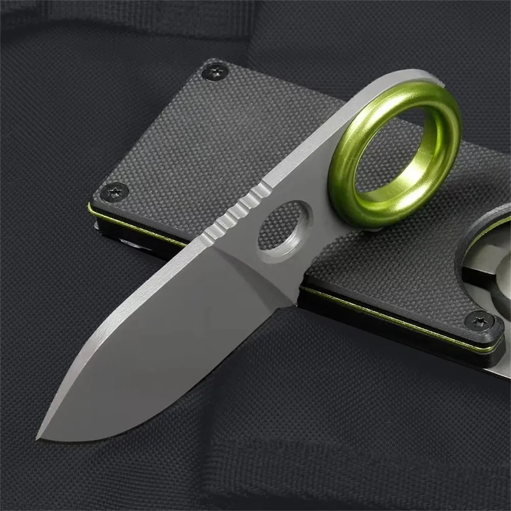 Edc Every Day Carry おもちゃ - Mini Ring Fixed Blade Knife Stainless