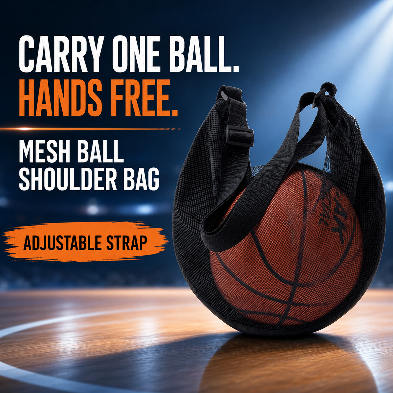 Edc Carry Bag - Single Ball Bag Mesh Basketball Carry