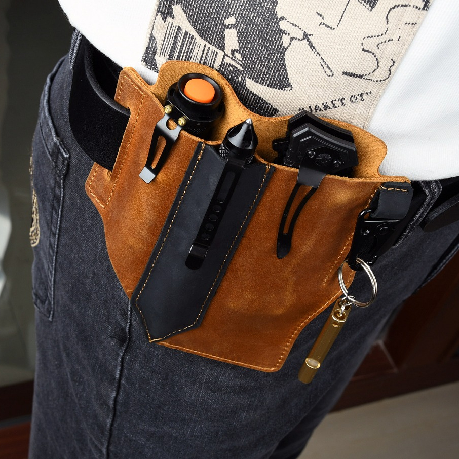 Edc Carry Bag For Men - Men Travel Tactical Waist Bag Personal