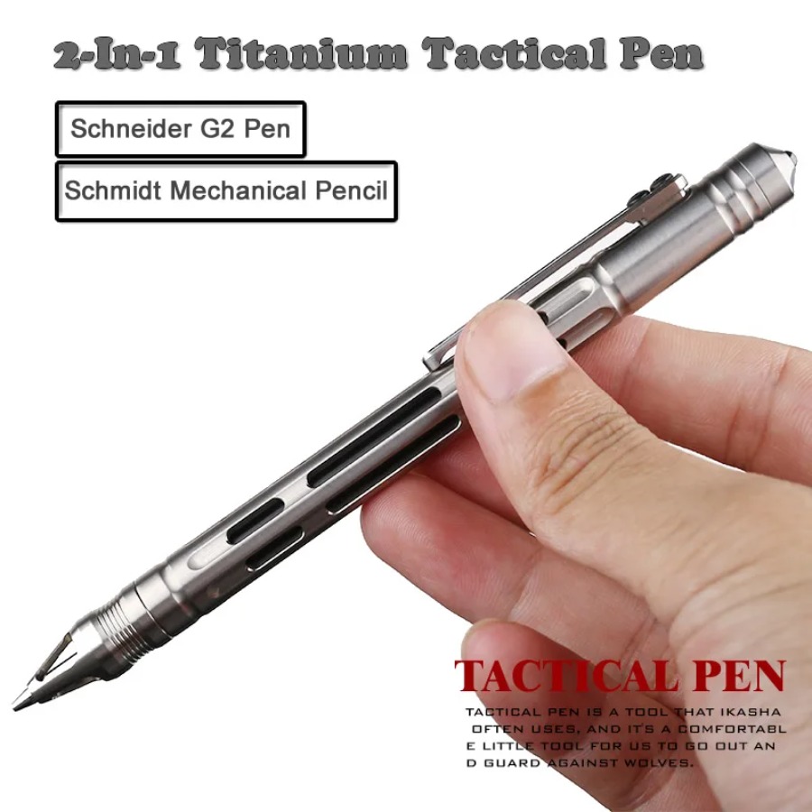 Pen Tactical Glass - For Titanium 2-In-1 Tactical Pen Pencil