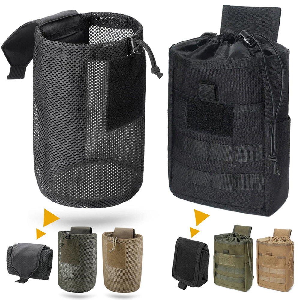 Edc Able Carry - Foldable Molle Dump Drop Pouch Recycle