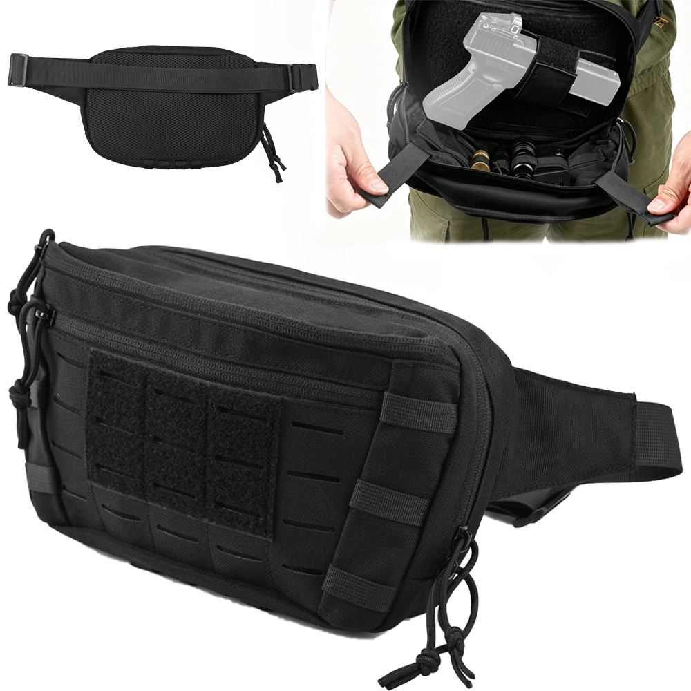 Edc Concealed Carry Holster - Tactical Pistol Waist Bag CCW Fanny