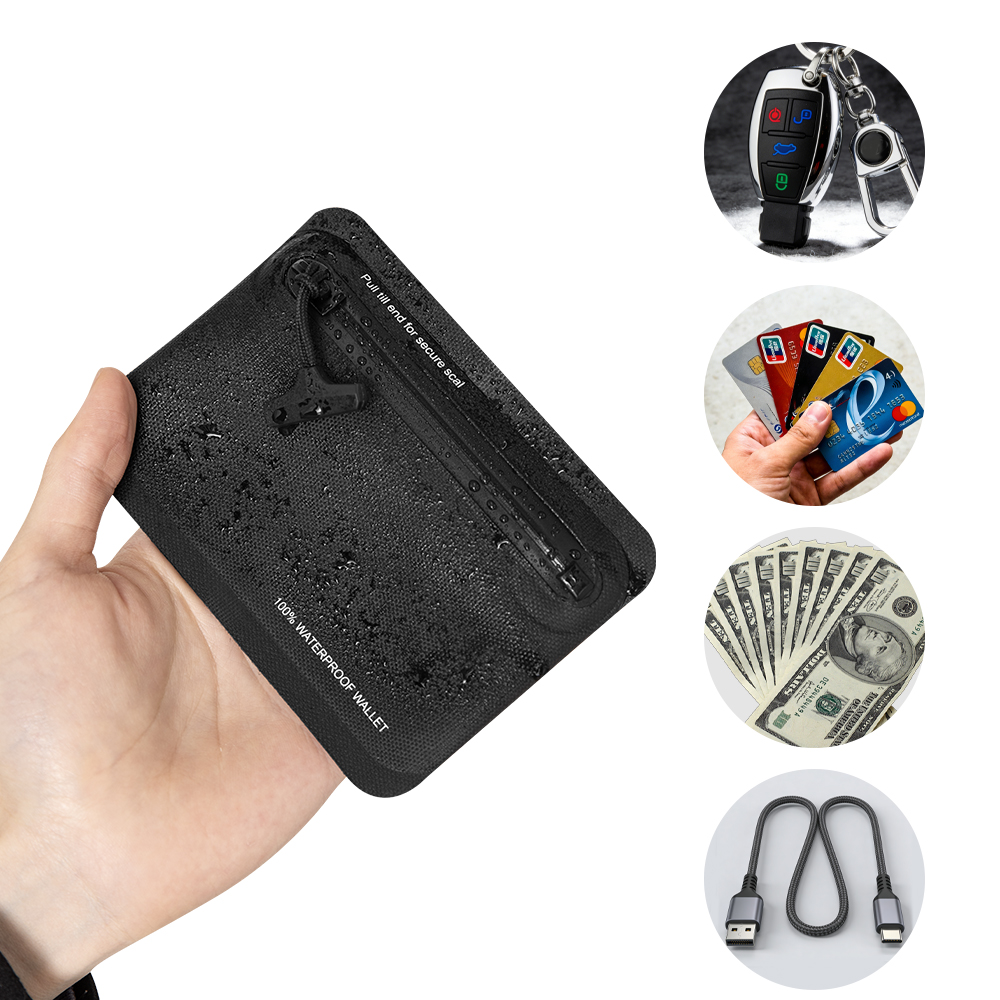 Edc Carry Card - Waterproof Zipper Coin Purse Outdoor Lightweight