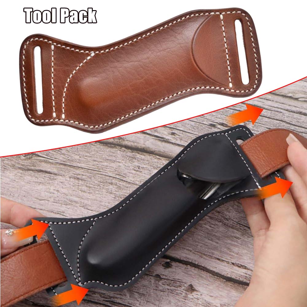 Edc Carry Belt Leather - Tactical Tool Pouch EDC Folding Knife