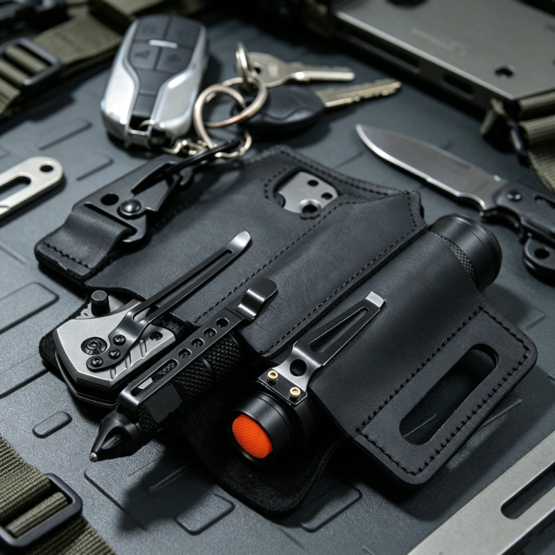Edc Carry Belt Leather - PU Leather EDC Belt Multitool Sheath,