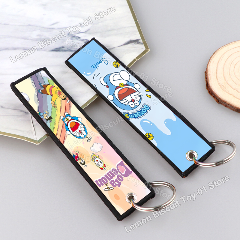 Carabiner Keychain - Doraemons Series Key Fobs Holder Embroidery