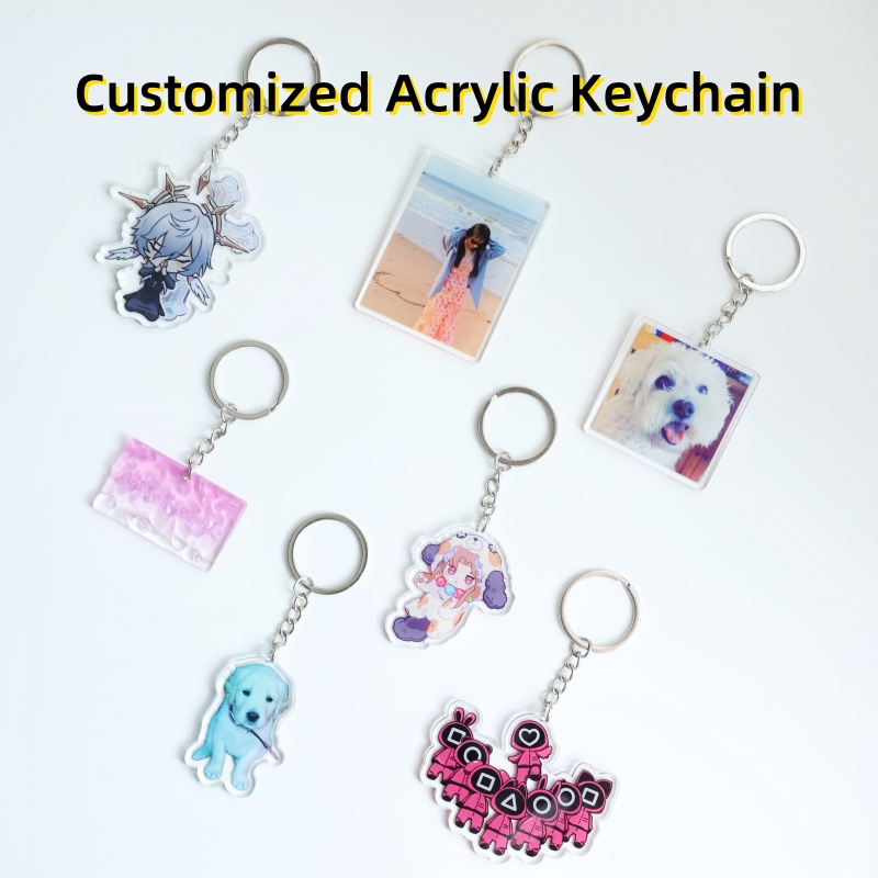 Carabiner Keychain - 2D FLAT 6cm/2.36inch 1 Piece Custom