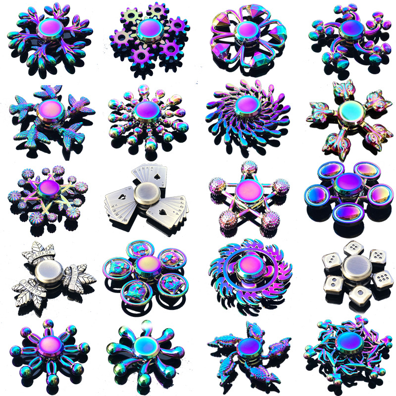 Fidget Spinner Bearing - Rainbow Fidget Metal Spinner Colorful Finger