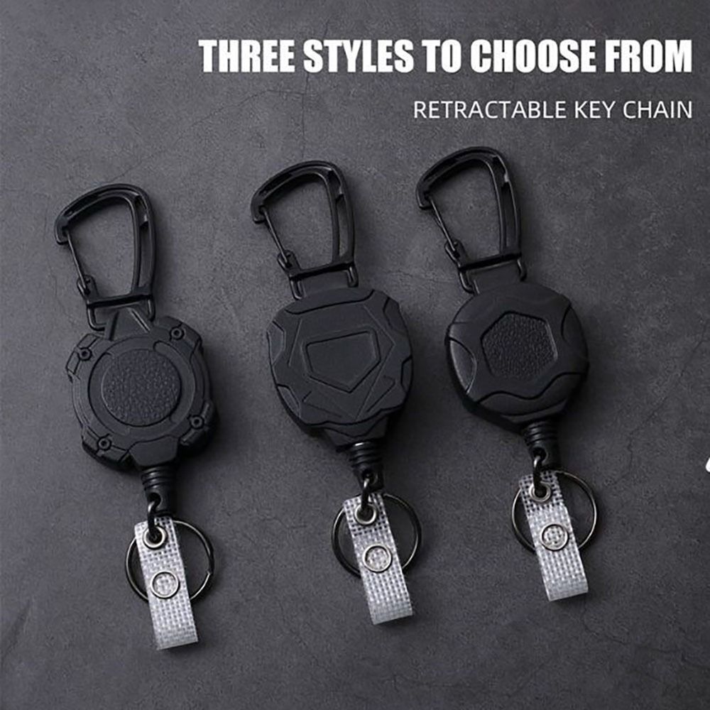 Edc Carry Card - Retractable Badge Holder Heavy Duty Carabiner