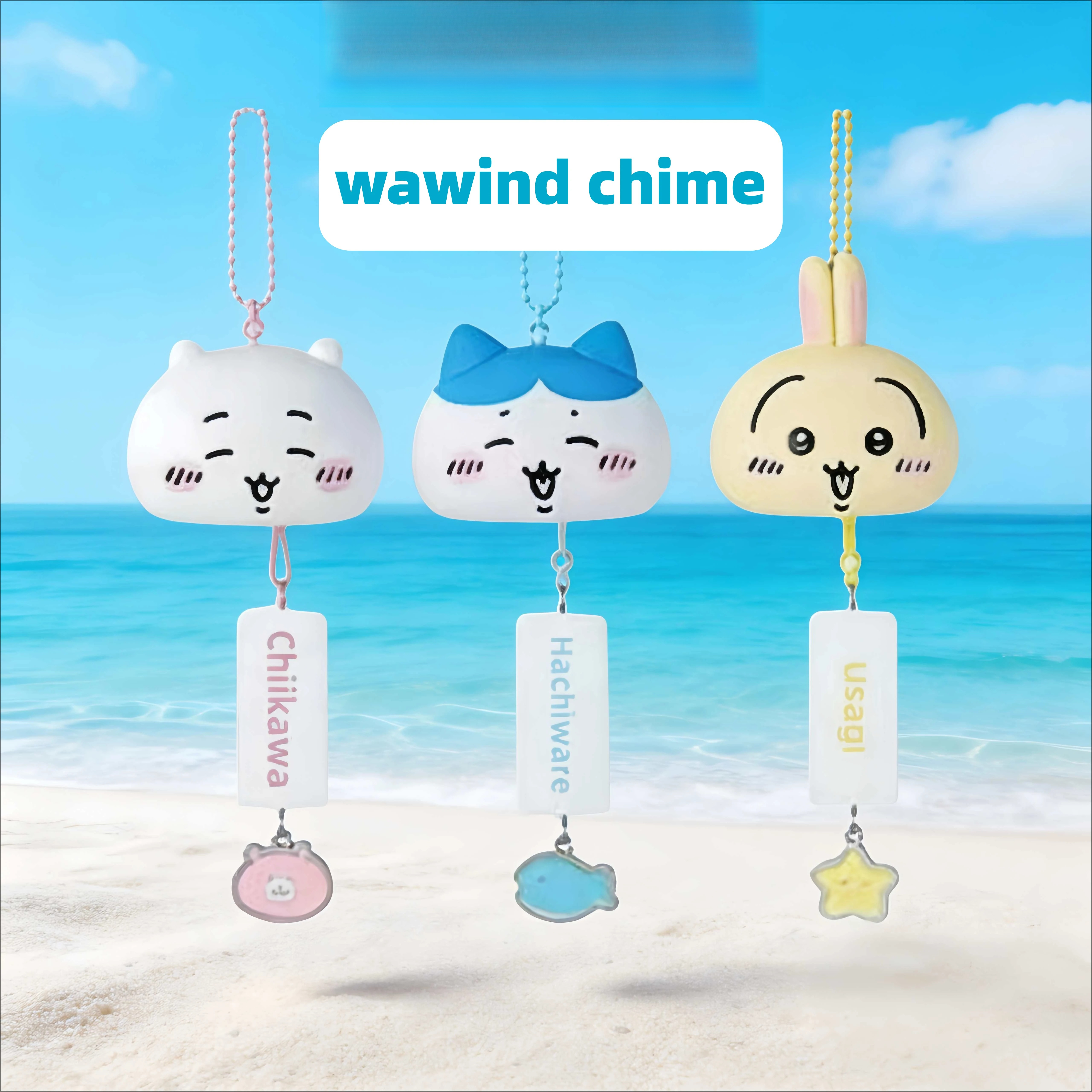 Carabiner Keychain - jiyi Wind Chime Pendant with Cute