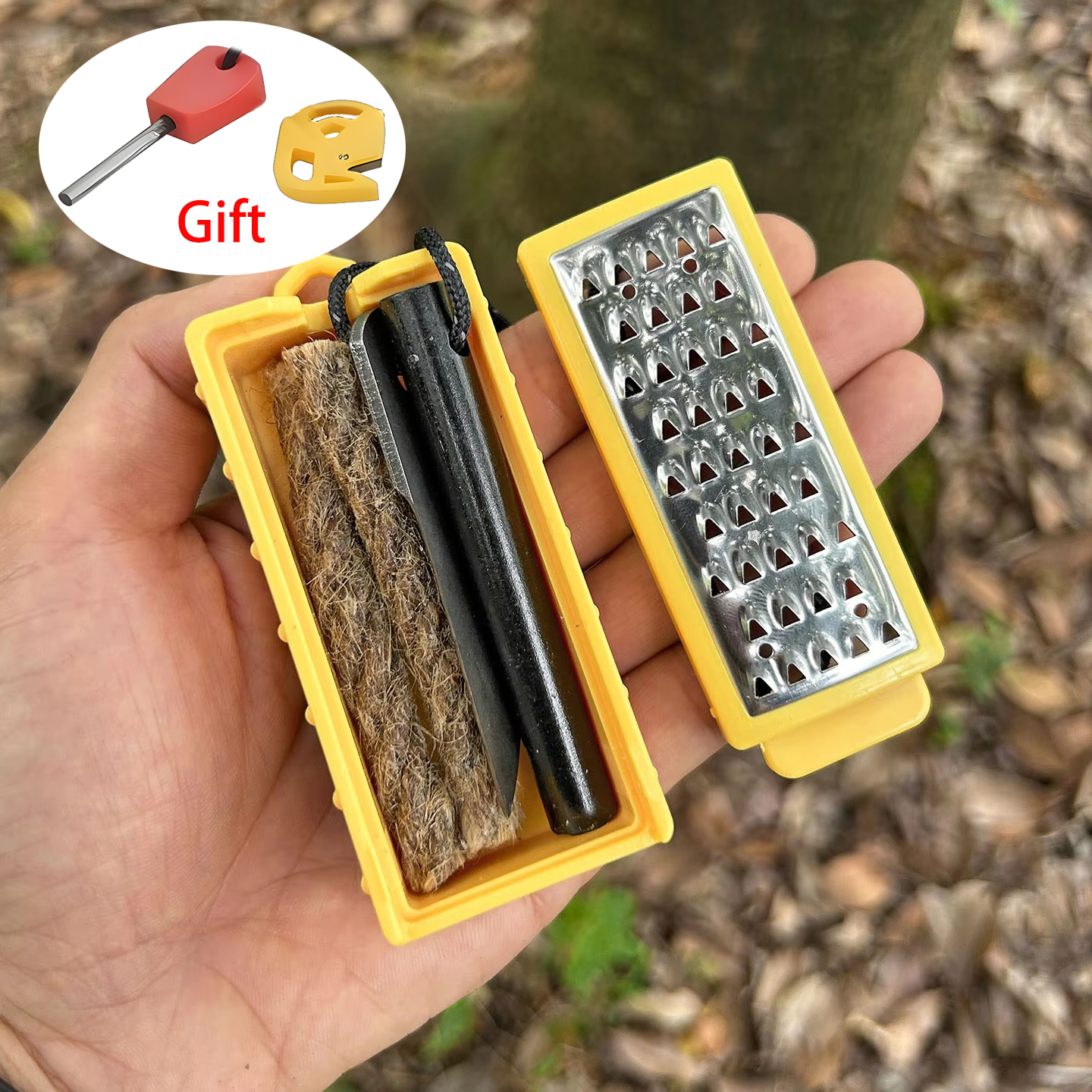 Ferro Rod Striker - NEW Outdoor Camping Flint Set Fire