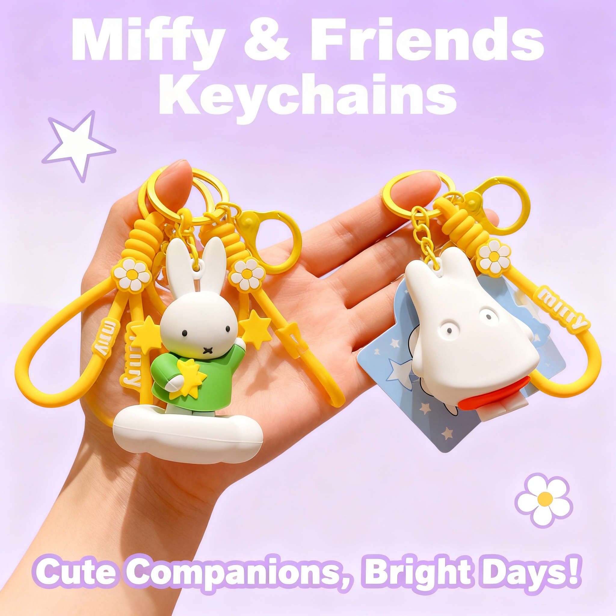 Carabiner Keychain - Authentic Miffy Night Party Keychain Car