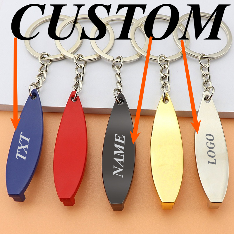 Bottle Opener Keyring - 1pc Custom Keychain Personalized Metal Surfboard