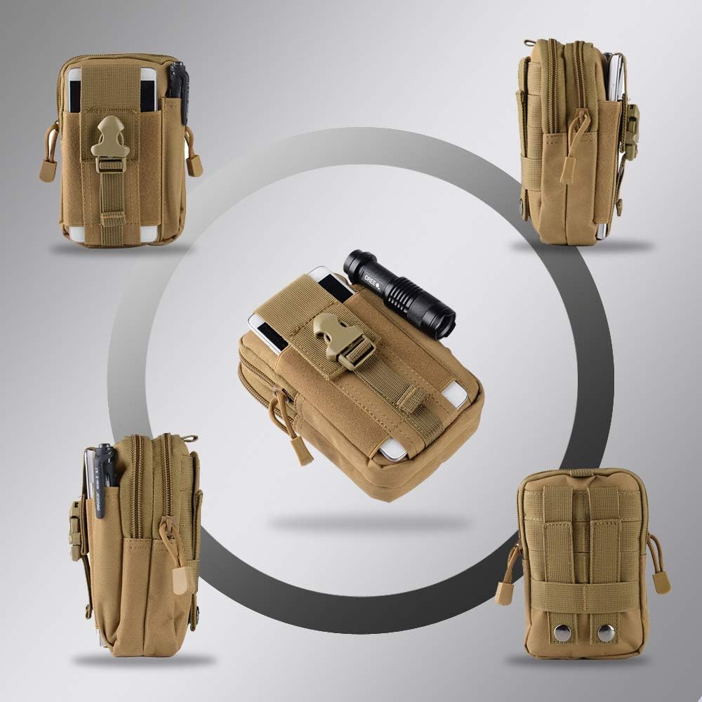 Tactical Molle Belt Pouch Mili - Edc Carry Pocket 评论和价格