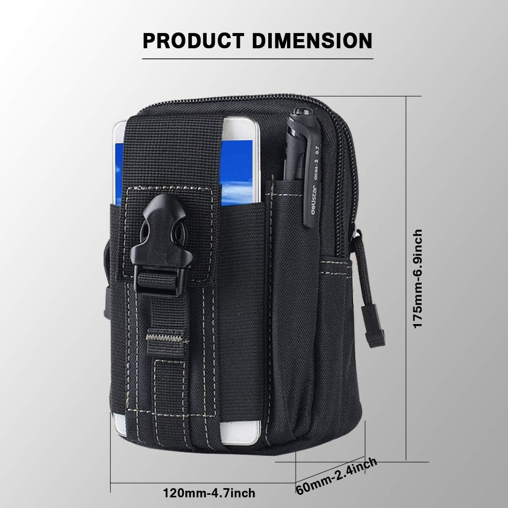 Tactical Molle Belt Pouch Mili - Edc Carry Pocket 评论和价格