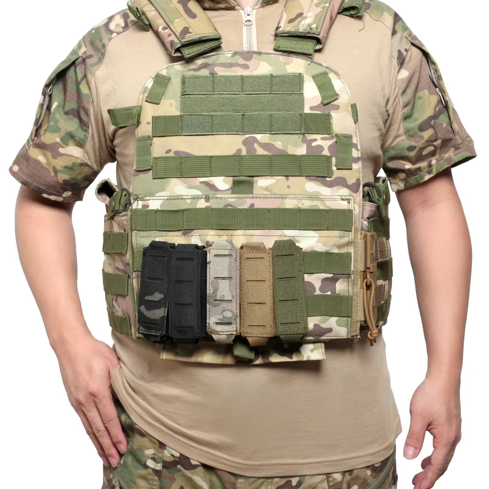 Molle 9mm Magazine Pouch Singl - Edc Carry Flashlight 评论和价格