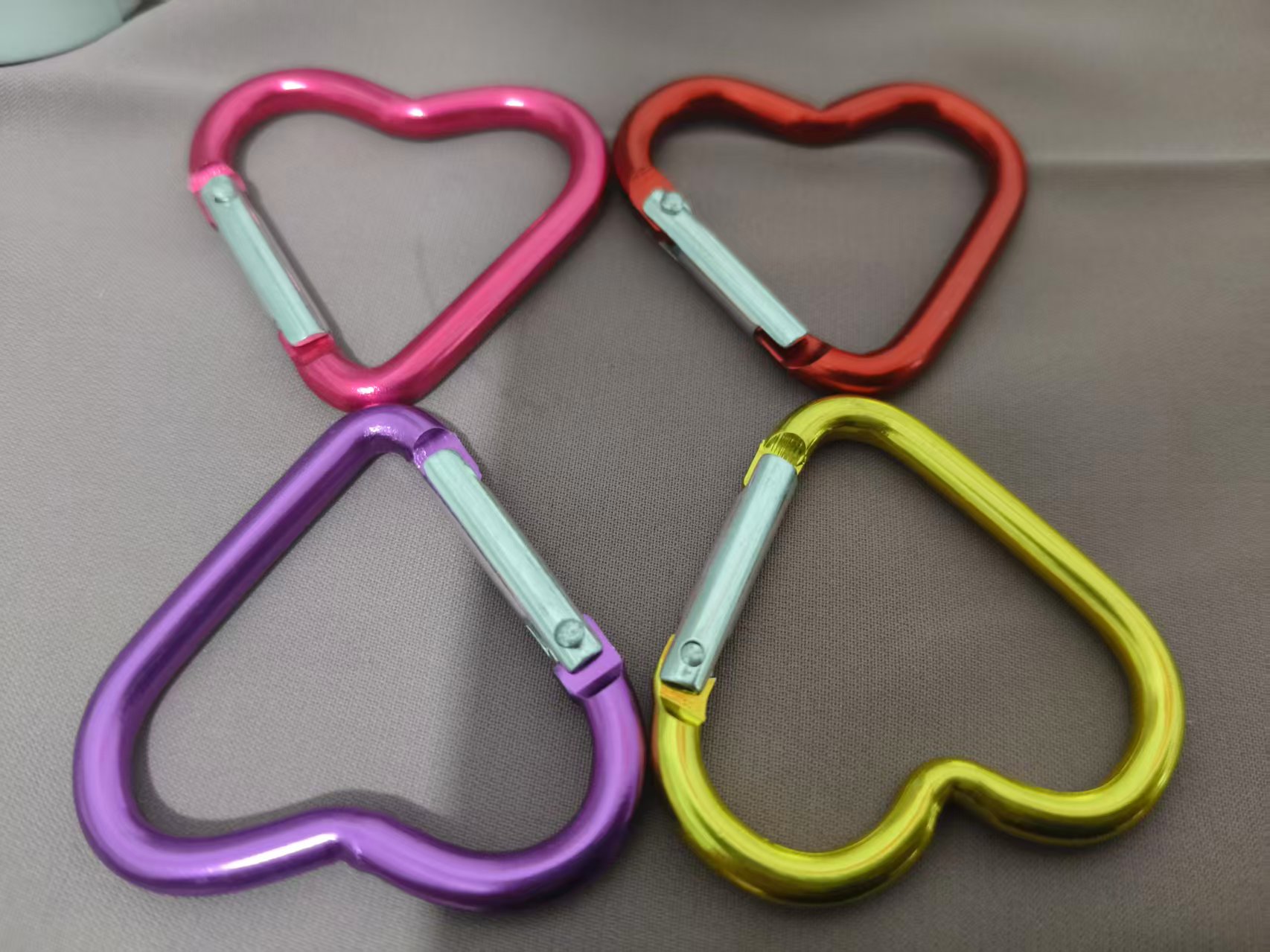 5pcs Aluminum Alloy Colorful H - Carabiner Keychain 评论和价格