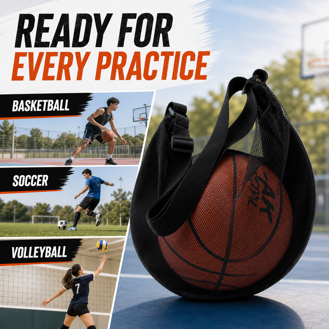 Single Ball Bag Mesh Basketbal - Edc Carry Bag 评论和价格