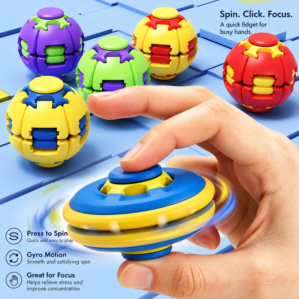 New Press to Spin Fidget Ball, - Fidget Spinner Bearing 评论和价格