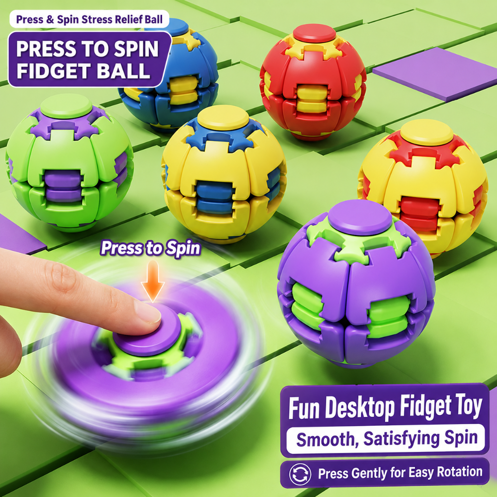 New Press to Spin Fidget Ball, - Fidget Spinner Bearing 评论和价格