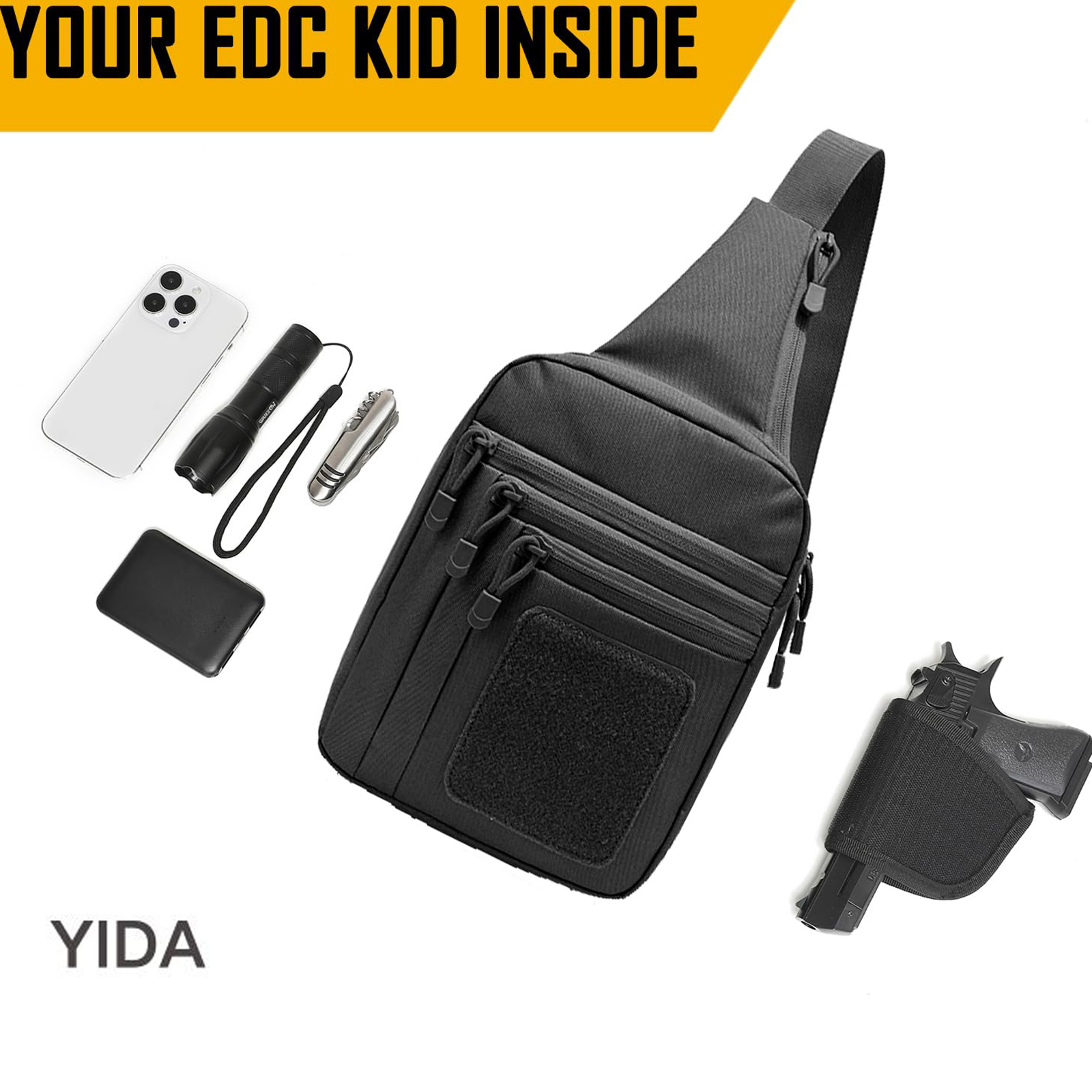 Concealed Carry Crossbody Bag  - Edc Carry Bag For Men 评论和价格