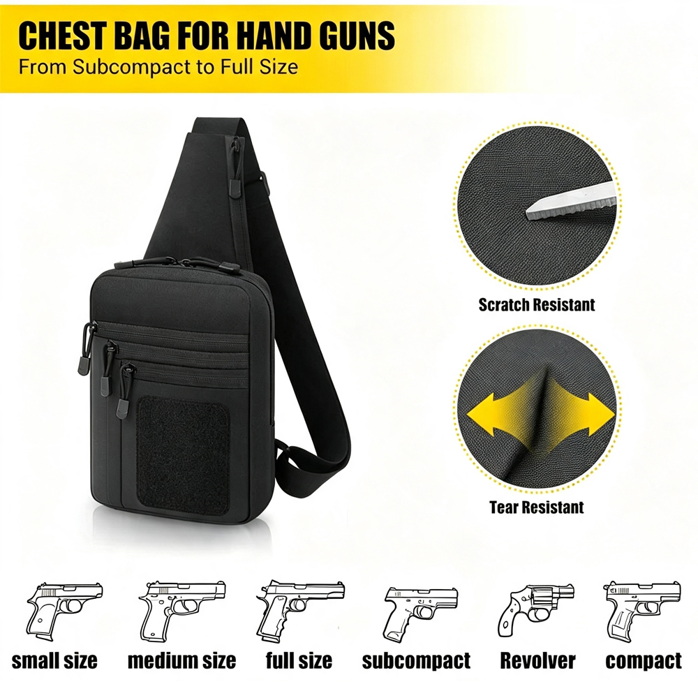 Concealed Carry Chest Gun Bag  - Edc Concealed Carry Holster 评论和价格