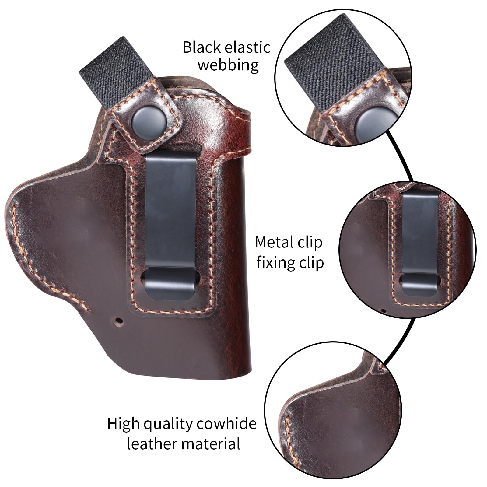 Tactical Leather Concealed Car - Edc Carry Belt Leather 评论和价格