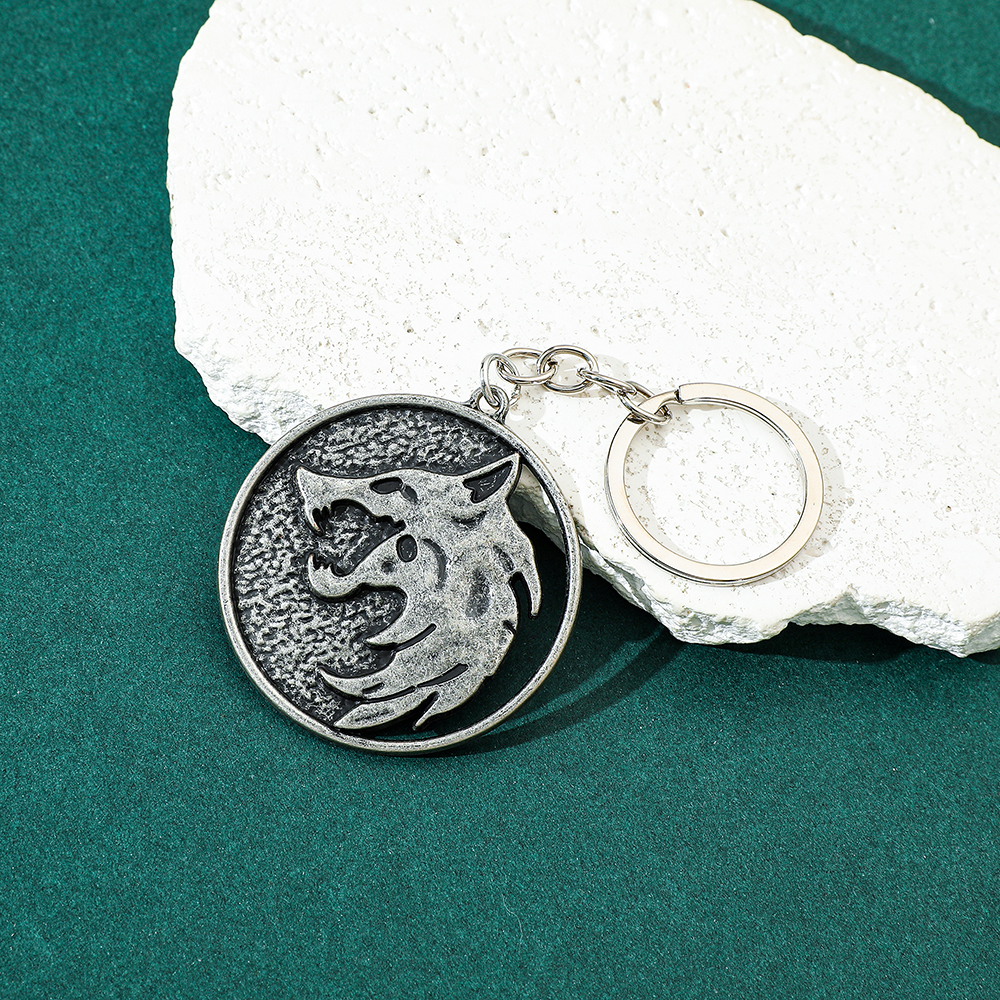 Vintage Wolf Head Keychain Gam - Carabiner Keychain 评论和价格