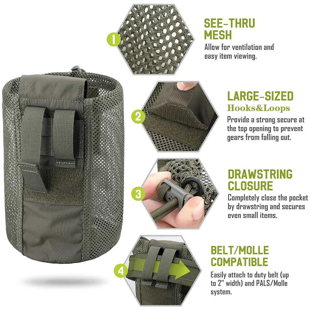 Foldable Molle Dump Drop Pouch - Edc Able Carry 评论和价格