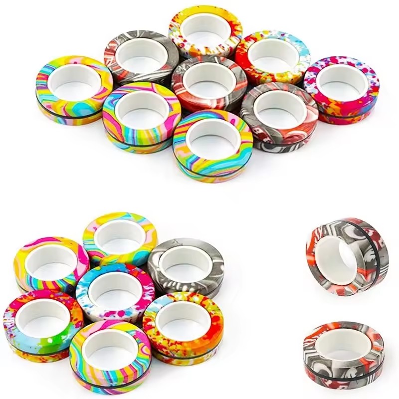 3PCS Fingertip Magnetic Rings  - Fidget Spinner Bearing 评论和价格
