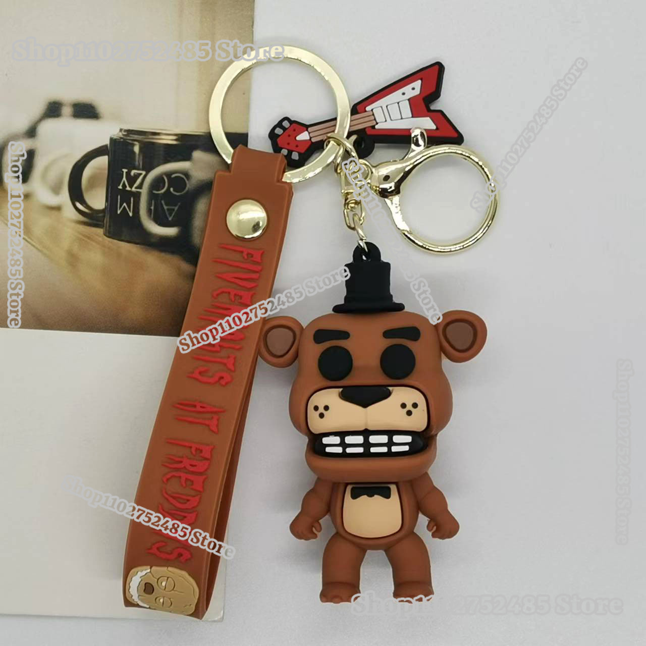 5pcs Cartoon Anime FNAF Figure - Carabiner Keychain 评论和价格