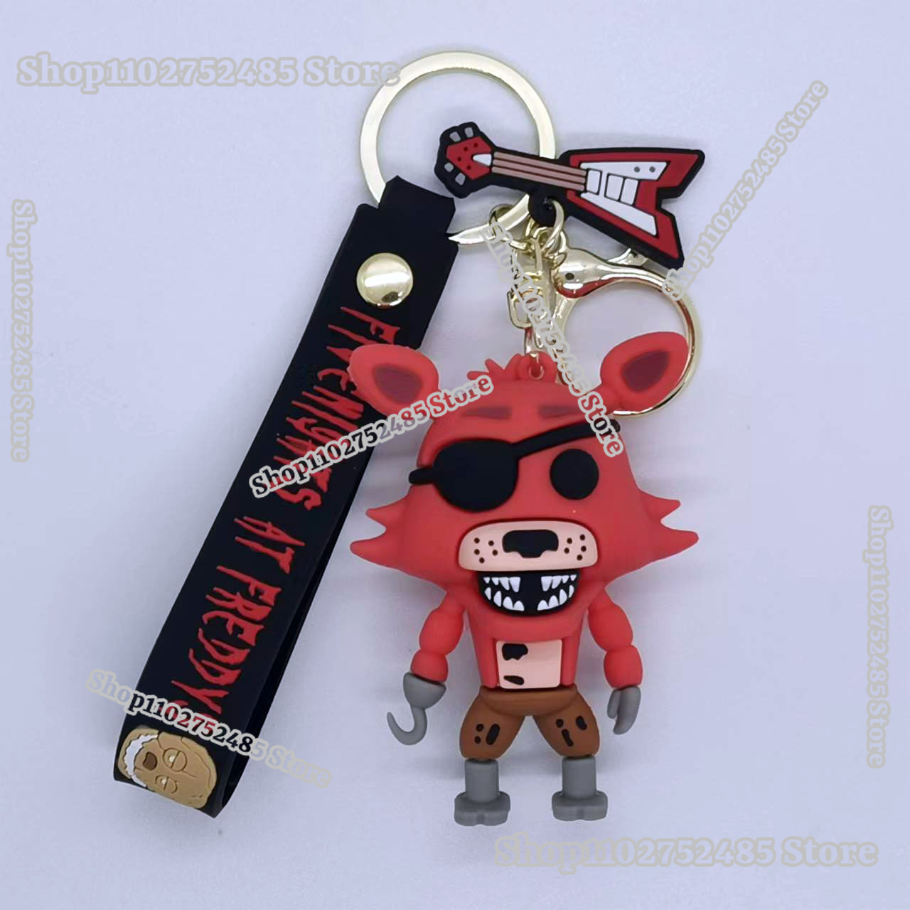5pcs Cartoon Anime FNAF Figure - Carabiner Keychain 评论和价格