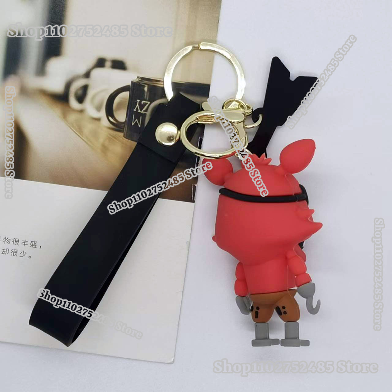 5pcs Cartoon Anime FNAF Figure - Carabiner Keychain 评论和价格