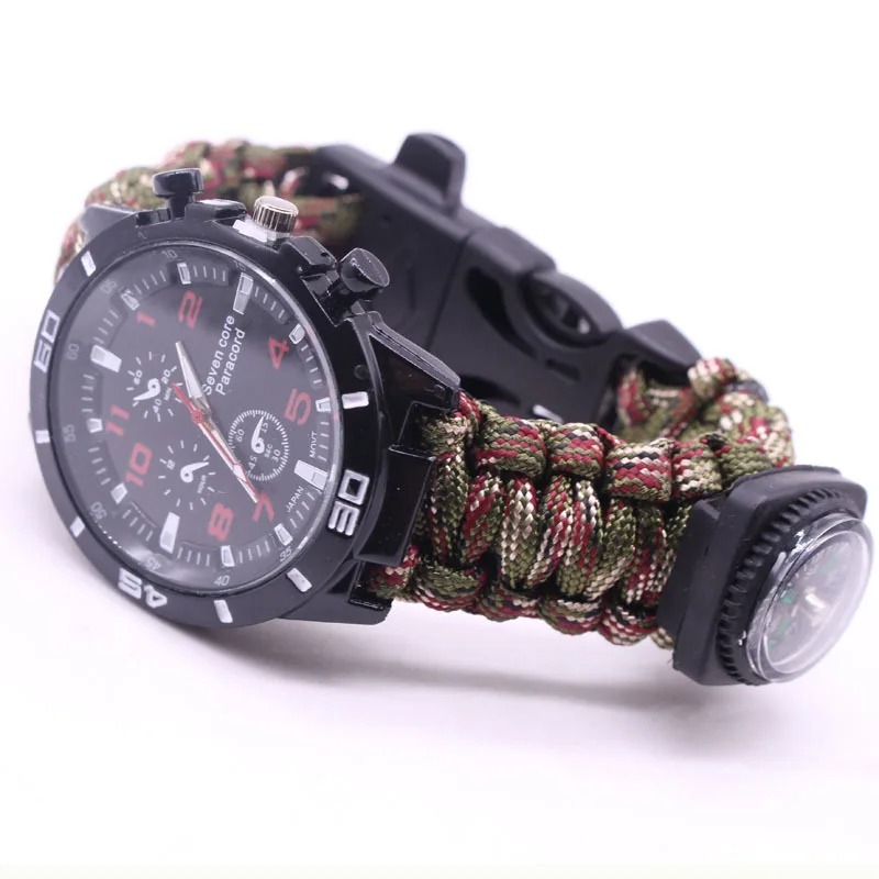 Multifunctional Outdoor Watch  - Ferro Rod Striker 评论和价格