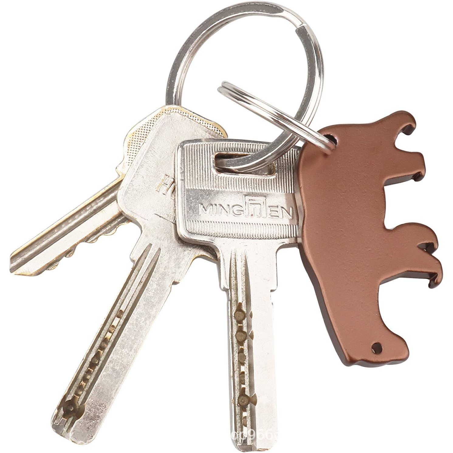 200Pcs/Lot Bear Aluminum Alloy - Bottle Opener Keyring 评论和价格