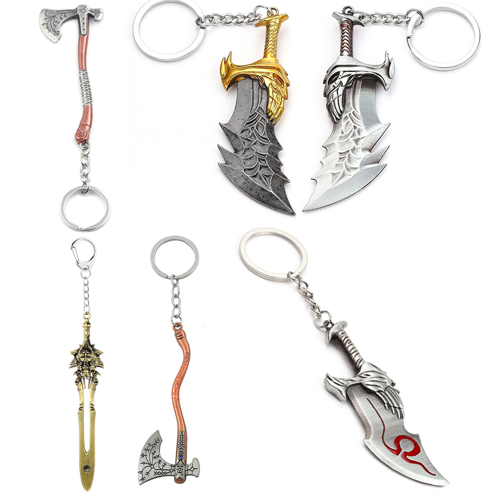 God of War 4 Kratos Sword Keyc - Carabiner Keychain 评论和价格