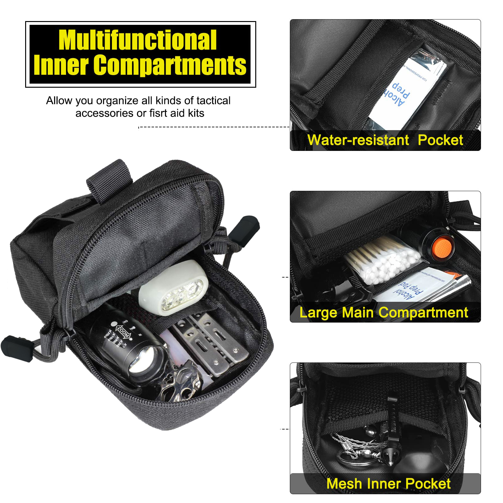 Tactical Molle Pouch Waist Bag - Edc Carry Bag 评论和价格