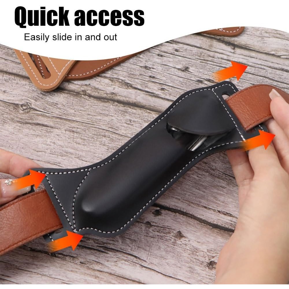 5 Inch Folding Knife Holster E - Edc Carry Belt Leather 评论和价格
