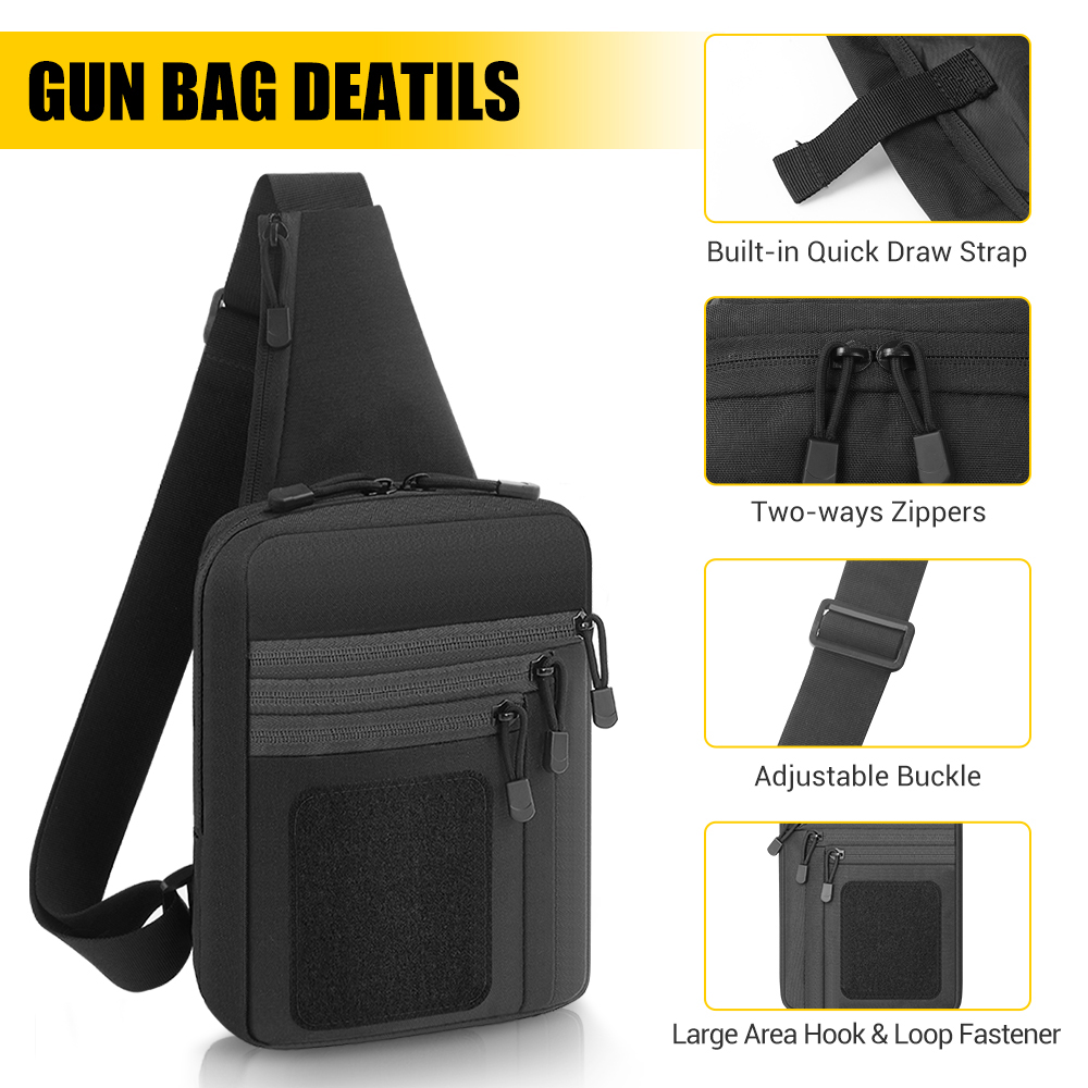 Tactical Pistol Gun Bag Concea - Edc Concealed Carry Holster 评论和价格
