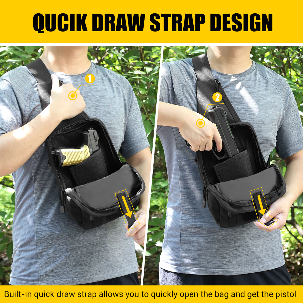 Tactical Pistol Gun Bag Concea - Edc Concealed Carry Holster 评论和价格