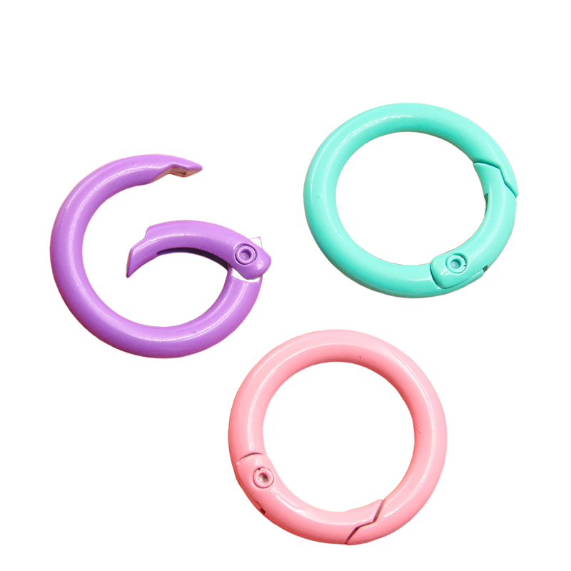 5-20pcs Colorful Spring O Ring - Carabiner Keychain 评论和价格