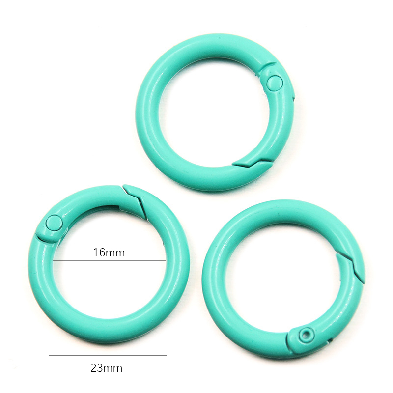 5-20pcs Colorful Spring O Ring - Carabiner Keychain 评论和价格