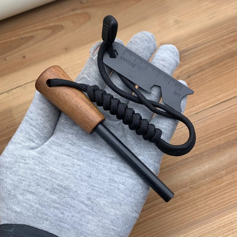2-in-1 Bushcraft Magnesium Fir - Ferro Rod Striker 评论和价格