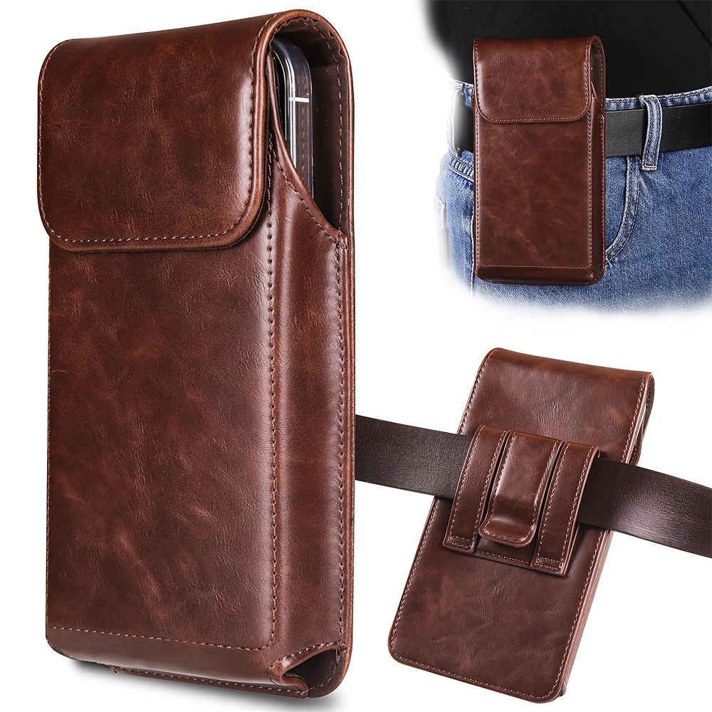 Men's Premium Faux Leather Pho - Edc Carry Belt Leather 评论和价格