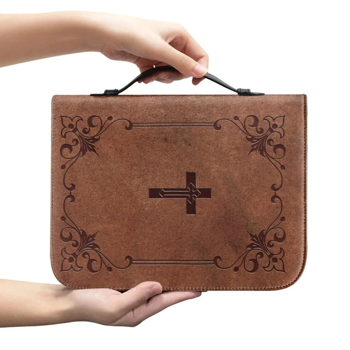 Classic Leather Print Bible Ba - Edc Carry Bag 评论和价格