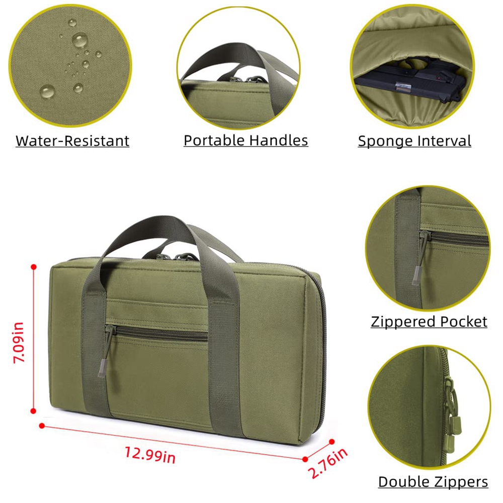 Tactical Pistol Range Bag Gun  - Edc Carry Gun 评论和价格