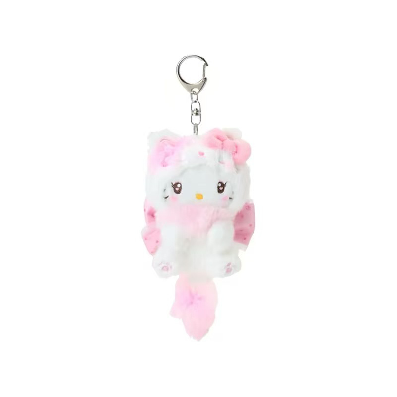 Hello Kitty Cream Cat Bowknot  - Carabiner Keychain 评论和价格