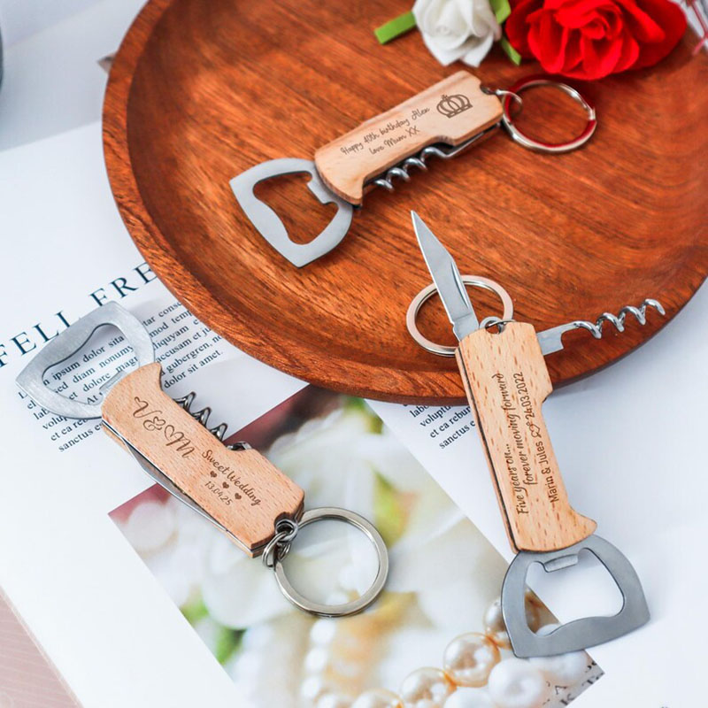 Custom Engraved Logo Bottle Op - Bottle Opener Keyring 评论和价格