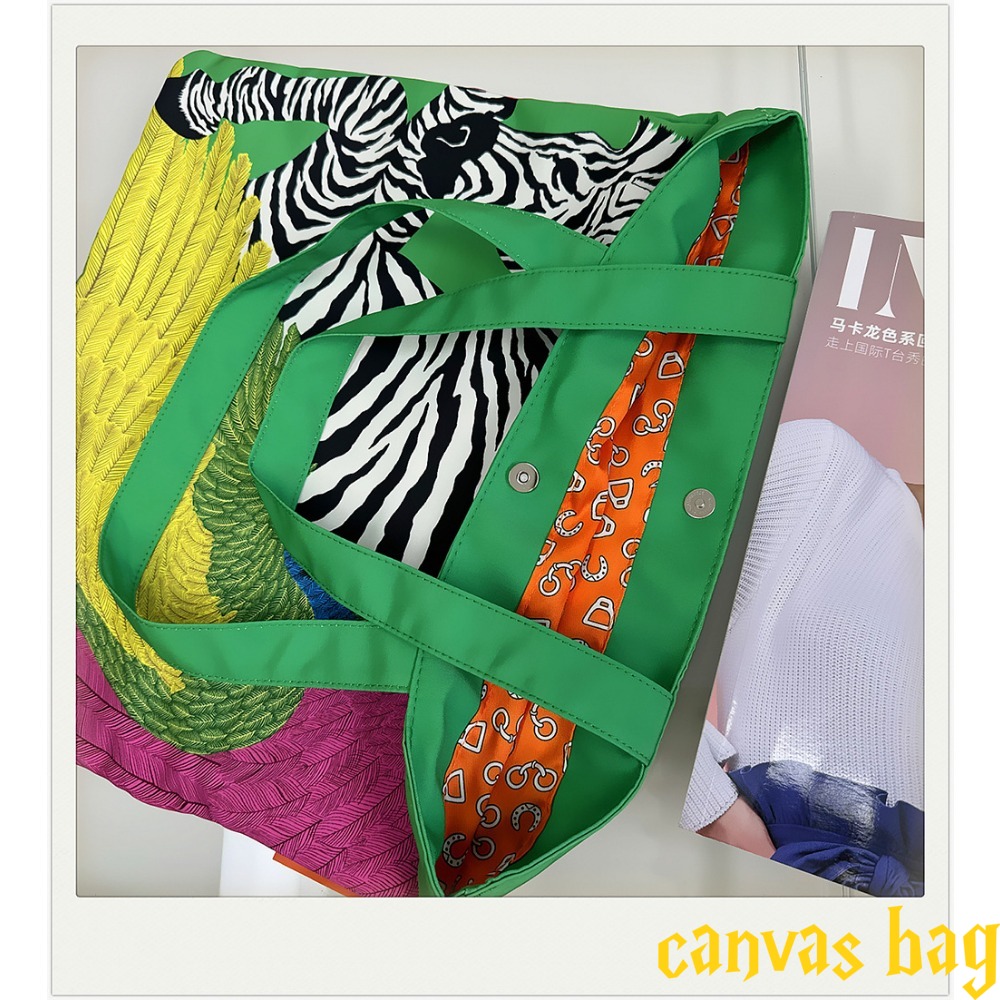Fashion Multi-color Canvas Bag - Edc Carry Bag 评论和价格