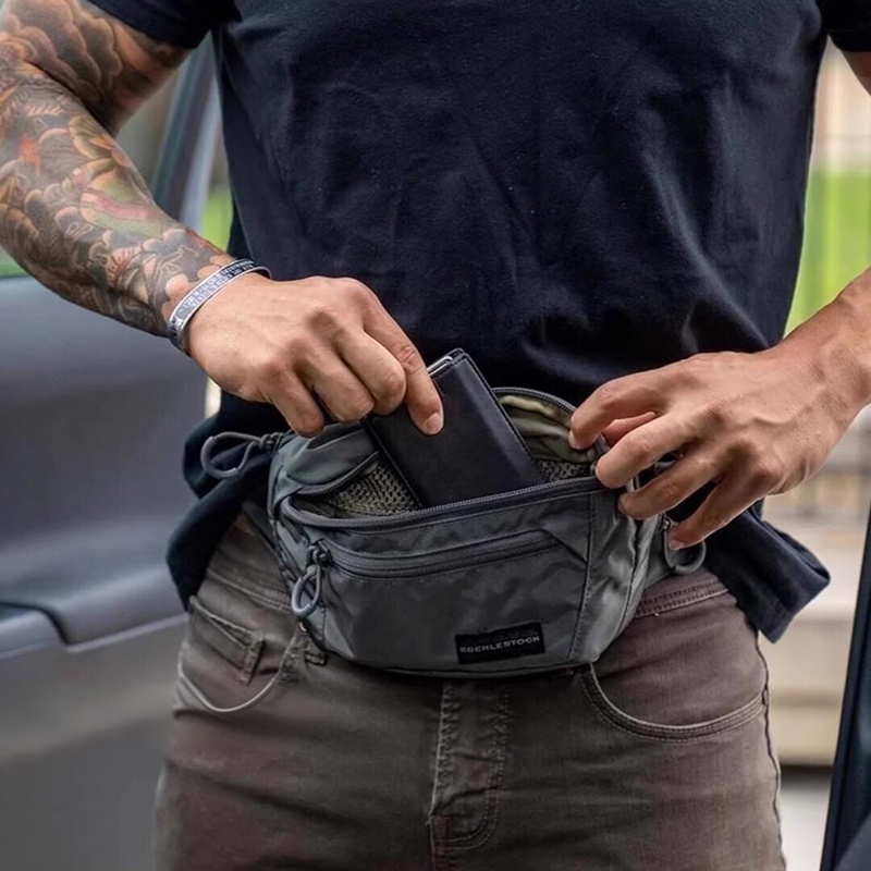 Mens Belt Bag with Adjustable  - Edc Carry Bag For Men 评论和价格
